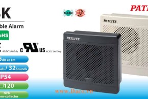 BK-100D-K Loa báo tín hiệu tủ điện âm MP3 Patlite 32 kênh âm thanh ghi sẵn 95dB IP54