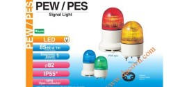 Đèn cảnh báo tín hiệu Patlite Φ82, LED, nhấp nháy, IP55, PES