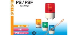 Đèn cảnh báo tín hiệu Patlite Φ82, bóng sợi đốt, nhấp nháy, IP55, PS/PSF