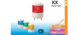 Đèn cảnh báo tín hiệu Patlite Φ100, bóng Xenon, chống rung, IP55, KX